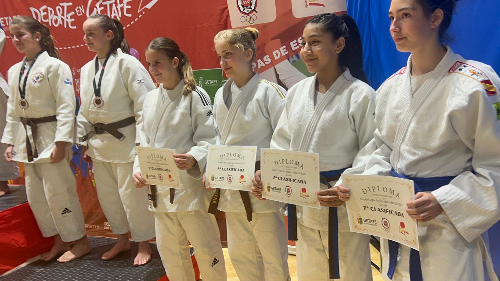 Dos 7º puestos en la Supercopa España de Judo Infantil Madrid. 23-11-25. Resultados
